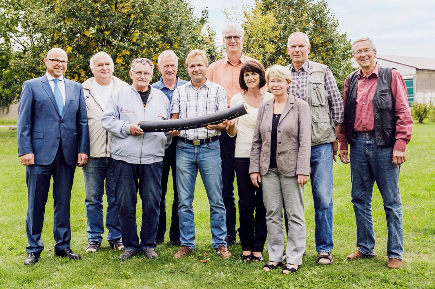 Vorstand und Mitglieder der Wärmegenossenschaft Wahlsdorf