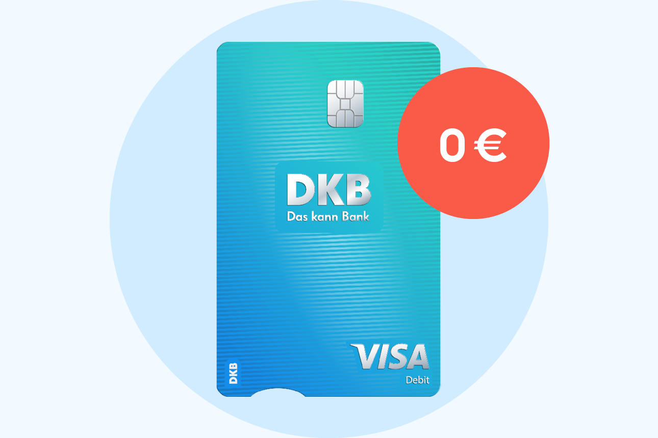 Illustration der DKB Visa Debitkarte